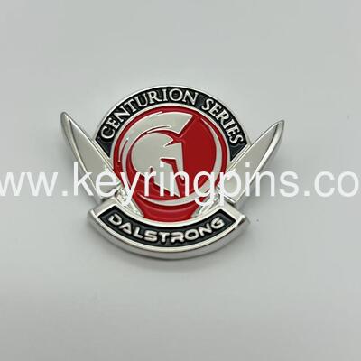 Dalstrong Gladiator Series Knife Company Lapel Pin Promo Silver Tone Enamel pin
