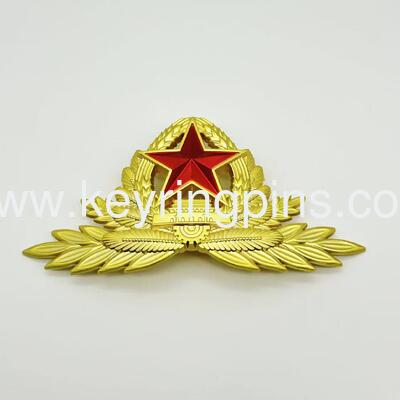 Metal pin badge gold badge high quality factory custom metal pins gold laple pins