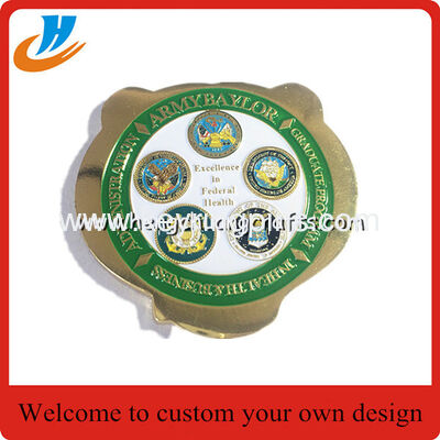Custom 50mm 3mm thickness of gold coins for souvenirs sample acceptable