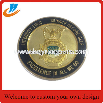 Custom 50mm 3mm thickness of gold coins for souvenirs sample acceptable