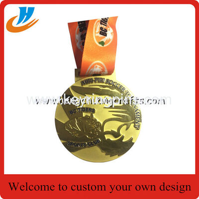 Gold silver copper metal medals plated zinc alloy die cast sports medals wholesale