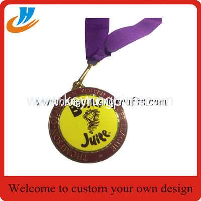 Shield Sports medal with soft enamel/marathon metal medals for wholesale