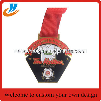 Sports metal medals, custom made metal engraved football-do medals factory