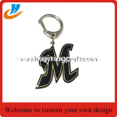 K004 Dog tag metal keychain keyring soft enamel technology with custom design
