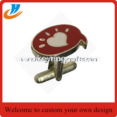 Factory custom flag cufflins,brass material men's T-shirt cufflinks