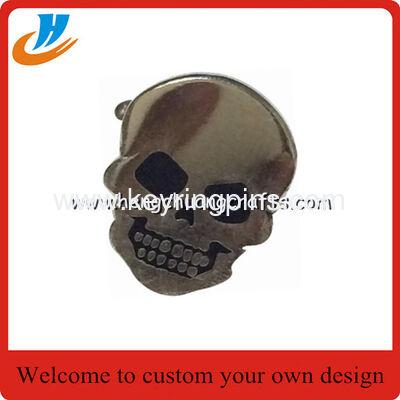 Skull shape cufflinks,paint cufflink,logo name engraved cufflinks