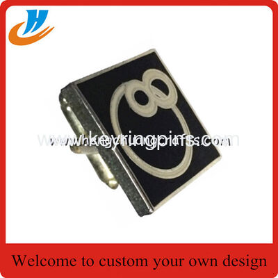 Simplicity rectangular black cufflinks factory custom wholesale cufflinks for man