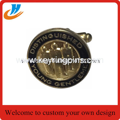 Custom metal cuff links/tie clip cufflinks with customer cufflink design