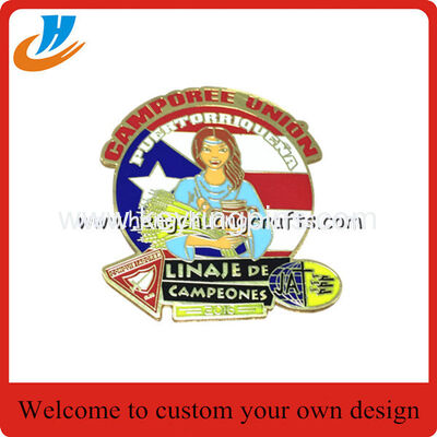 Custom customer 's design Captain America lapel pin print process with epoxy