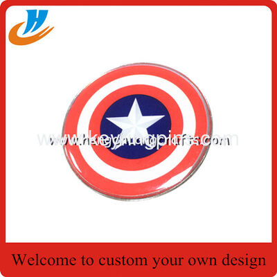 Captain America badge,US flag metal badge metal crafts custom