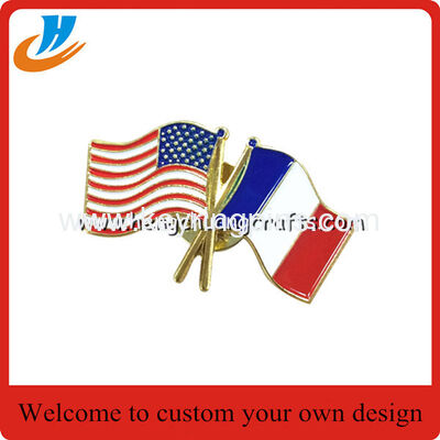 Soft enamel pins,flag lapel pin badge wholesale/Offset Printed pins custom