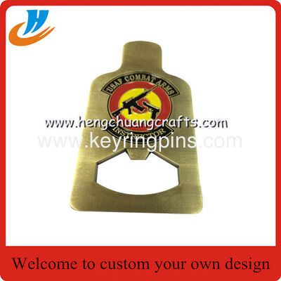 Cheap custom wholesale zinc alloy soft enamel bottle opener,beer bottle openrs for sale
