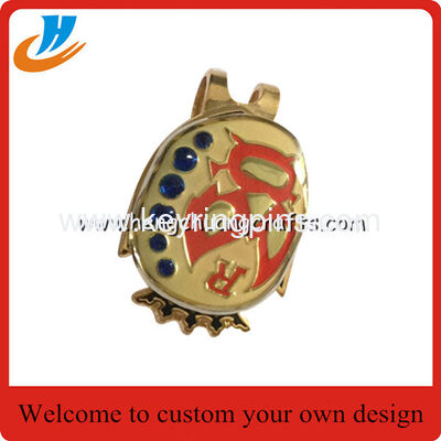 Golf accessory custom,golf hat clip ball marker wholesale,different design logo