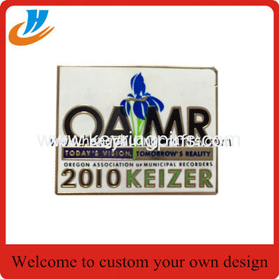 Custom Luggage buckle badge,enamel pin badge with gold plated