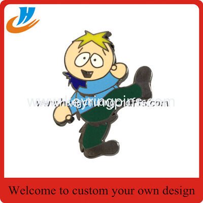Cartoon enamel pin badge,metal lapel pin with custom logo design