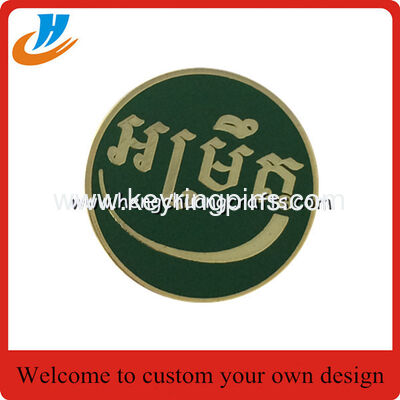 Custom Luggage buckle badge,enamel pin badge with gold plated