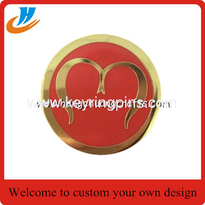 Enamel lapel pin badge with gold plated,metal button badge pin wholesale