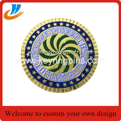 Wholesale coins,kinds of metal challenge souvenir coins with plated gold silver copper