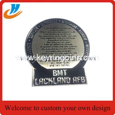Hot sell dog tag zinc alloy military challenge coin for souvenir