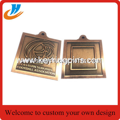 Metal medals,gold plating sports souvenir medals with ribbon High quality football medal
