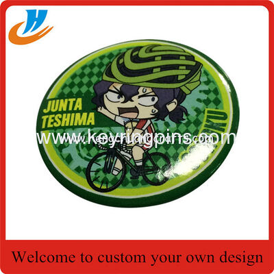 Cartoon tin badge/promotional button badge pin cheapest customized