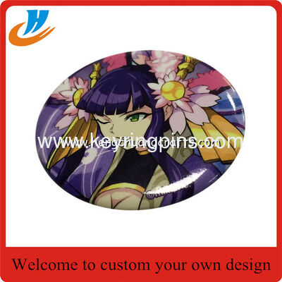 Beautiful girl logo design tin lapel pin badge,Offset Printing badge cheap wholesale