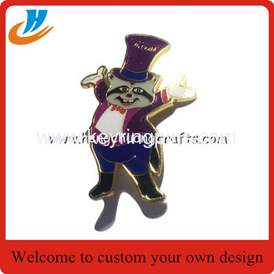 Sticker badge pin,camera shape metal pin badge with enamel silver plated