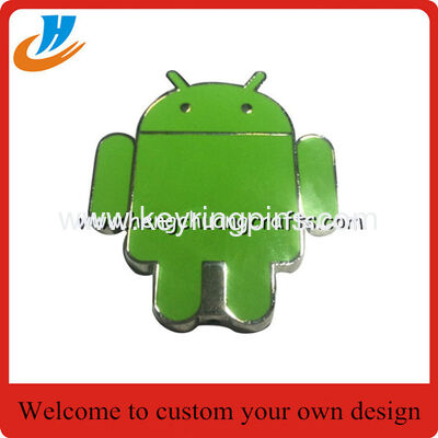 Custom phone shape badge,metal pin with hard enamel process high quality