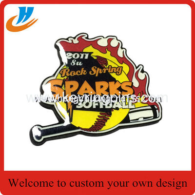 Offset process baseball badges,fast production baseball metal lapel pin