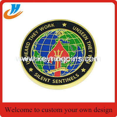 Police metal military coins/Metal coins with custom your design coins