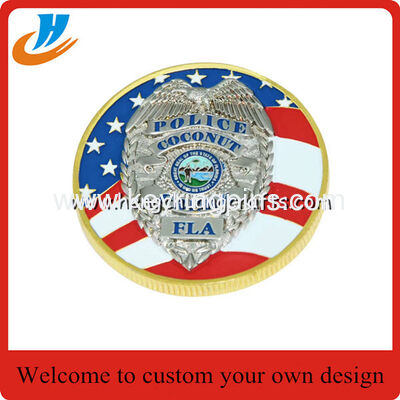 Hot sell dog tag zinc alloy military challenge coin for souvenir