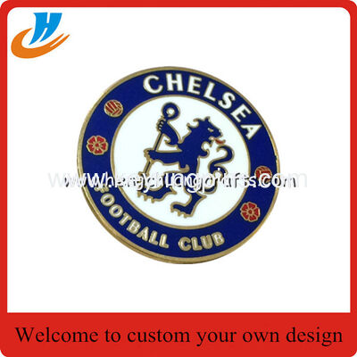 25mm No mold fee custom Metal Enamel Badges/Football Pin Badges/Football Stadium Pin Badge