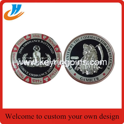 3D challenging metal coins,3D alloy die cast metal coin with old silver plated