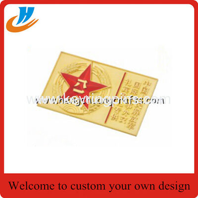 Die casting metal badge lapel pin,gold&silver pin with button back