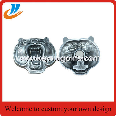 3D antique silver metal Magnet Fridge Zinc alloy die casting design