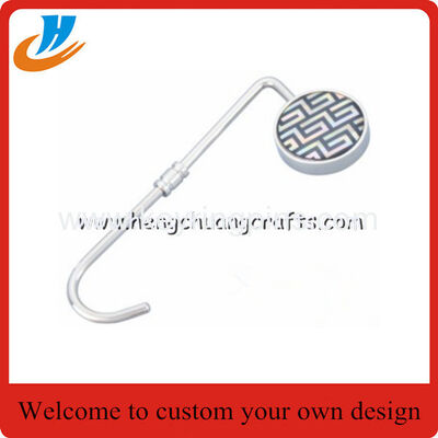 Bag hook hanger,epoxy logo bag hanger with custom,print logo design