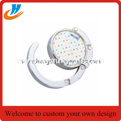 Folding Round Bag Hanger,bag holder hook with custom print logo