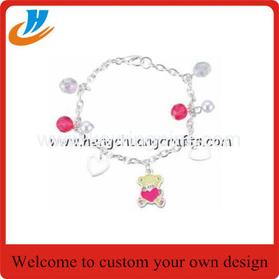 Zinc alloy Fashion Jewelry metal Bracelet with Diamond for custom