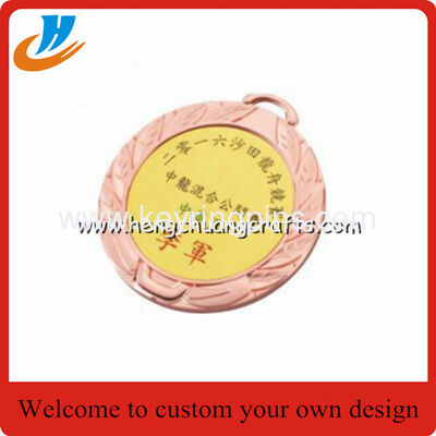 China stock metal blank medals, gold silver bronze blank race medals cheap custom
