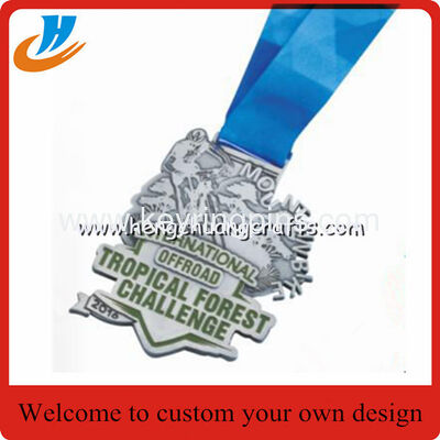 Antique silver engraved running medals, antique silver sports running medals