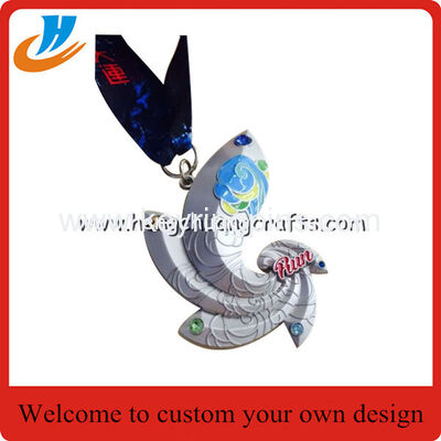 China stock metal blank medals, brush antique bronze blank race medals cheap price