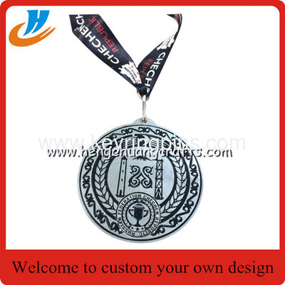 Football 30th Sporting club metal medal,custom soccer metal medal with ribbon