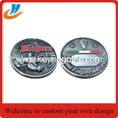 3D challenging metal coins,3D alloy die cast metal coin with old silver plated