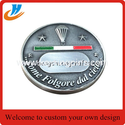 3D challenging metal coins,3D alloy die cast metal coin with old silver plated