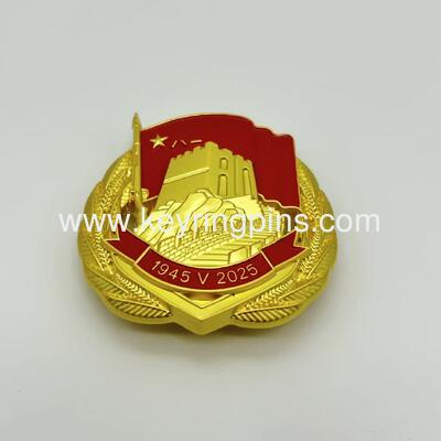 The metal cap badges metal pins army laple pin custom