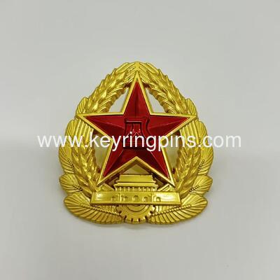 Surplus Chinese Army Military Type 85 Hat Badge PLA Badge Cap Badge