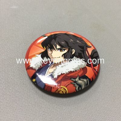 Shenzhen factory wholesale custom pin button badge metal tin badge,cheap custom tin button badge