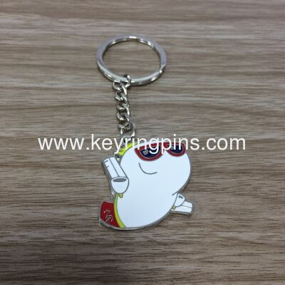 Zinc alloy keychain keyring custom logo metal shield shape suitable for and souvenir gifts with multiple plating options