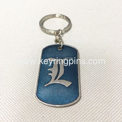 Factory Custom Dalstrong Knife Cutlery Logo Metal Keychain Key Ring Shield Shape - 4" Long