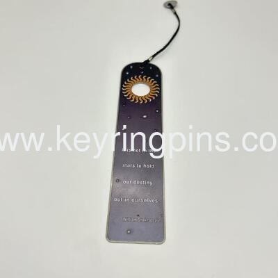 Zinc alloy material bookmark/book mark custom for souvenirs and promotion